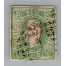 PORTUGAL 1866 Yv. 22 ESTAMPILLA DE PERFECTA CALIDAD 80 EUROS ( ESTA DE BUENA CONDICION HAY REFLEJOS DE LUZ EN LA FOTO )